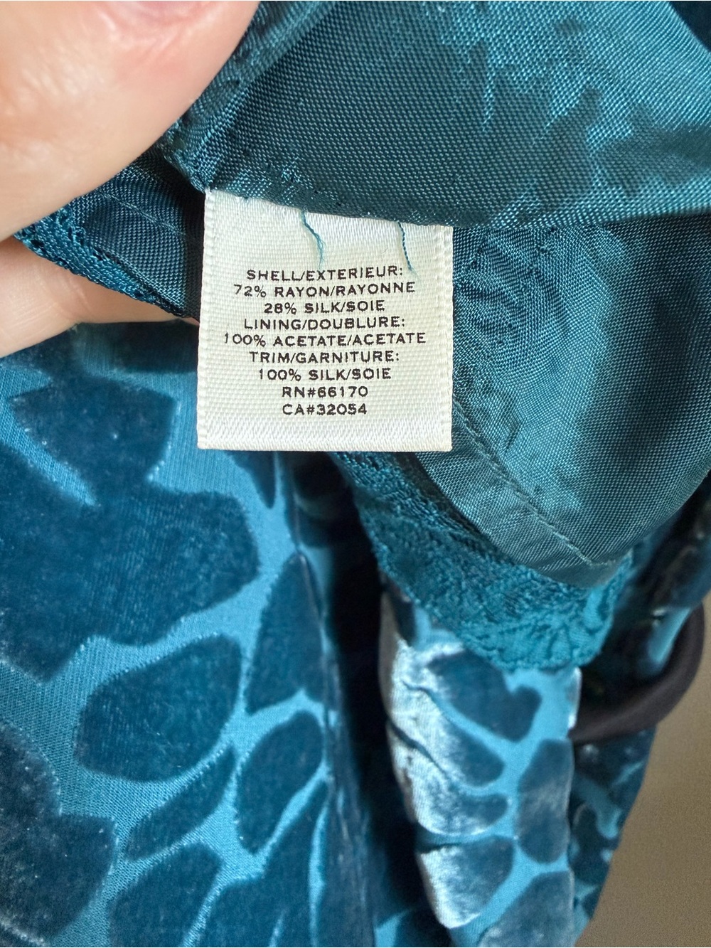NWOT Moulinette Soeurs Blue Velvet Floral Sleeveless Dress - Picture 6 of 7